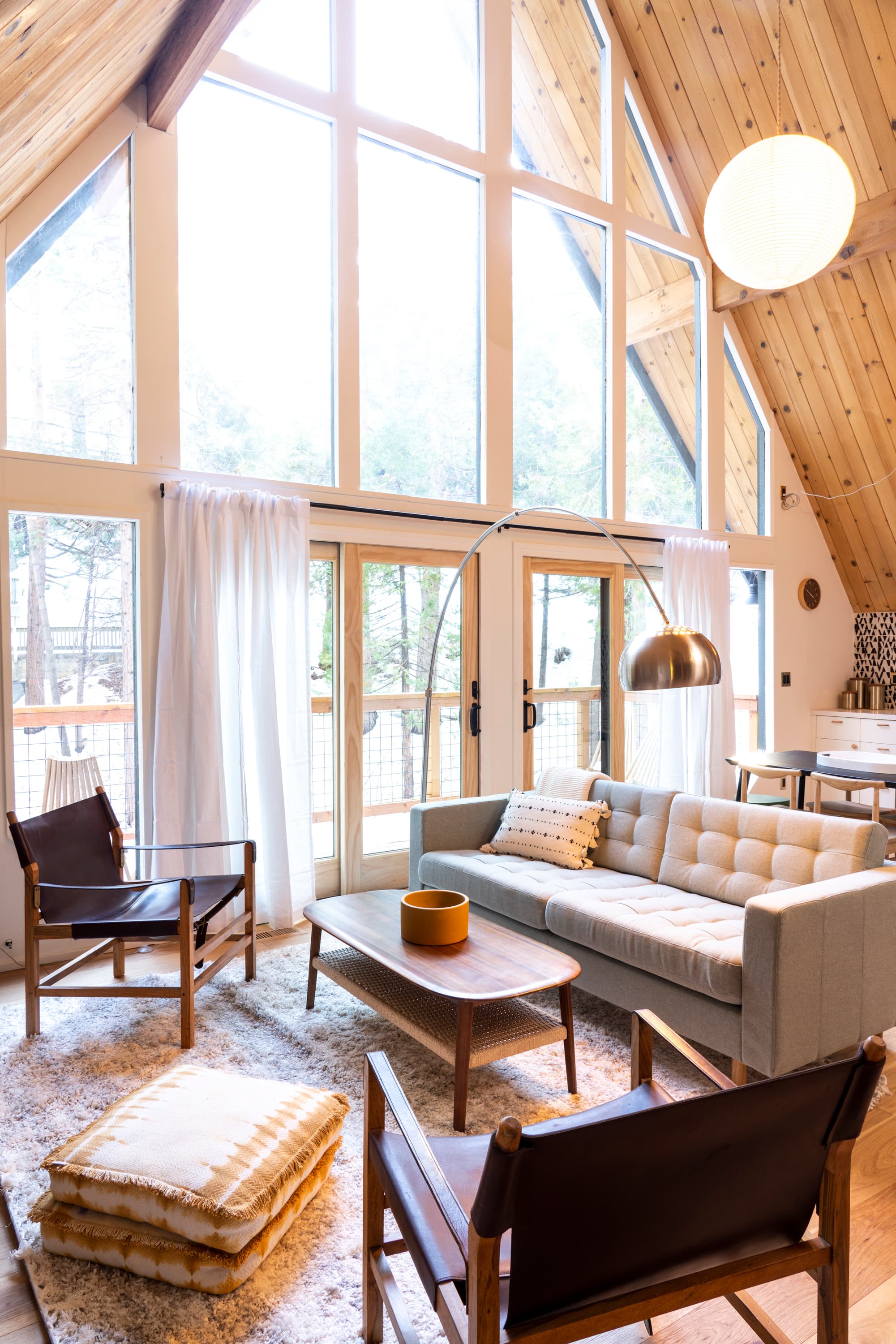 Designer A-Frame Cabin in the Trees